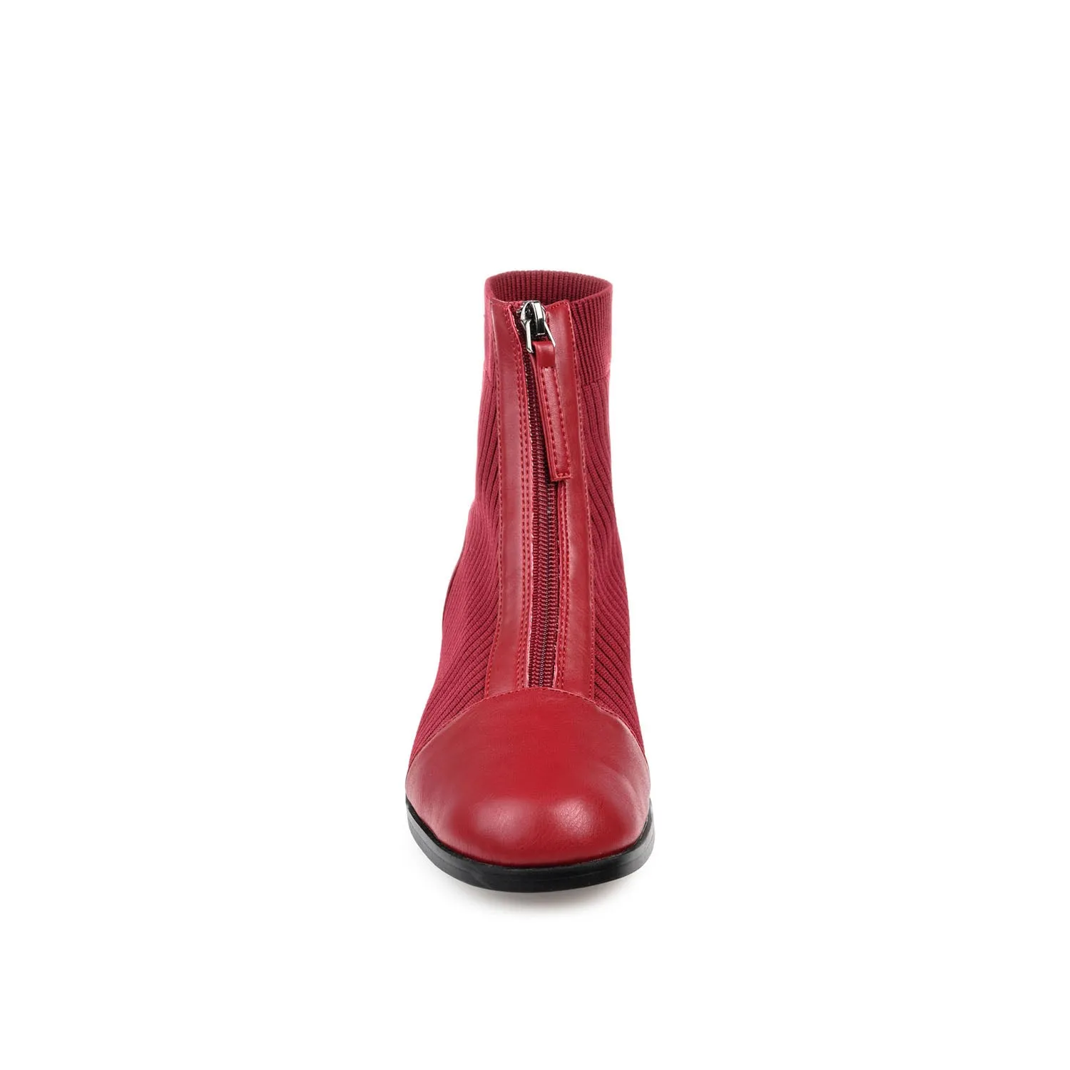 BEXLIE ZIP-UP BOOTIES IN KNIT FABRIC western air