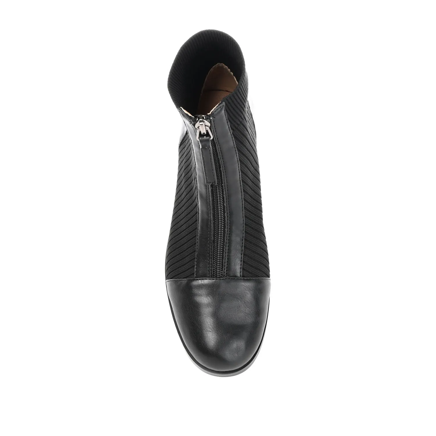 BEXLIE ZIP-UP BOOTIES IN KNIT FABRIC western air