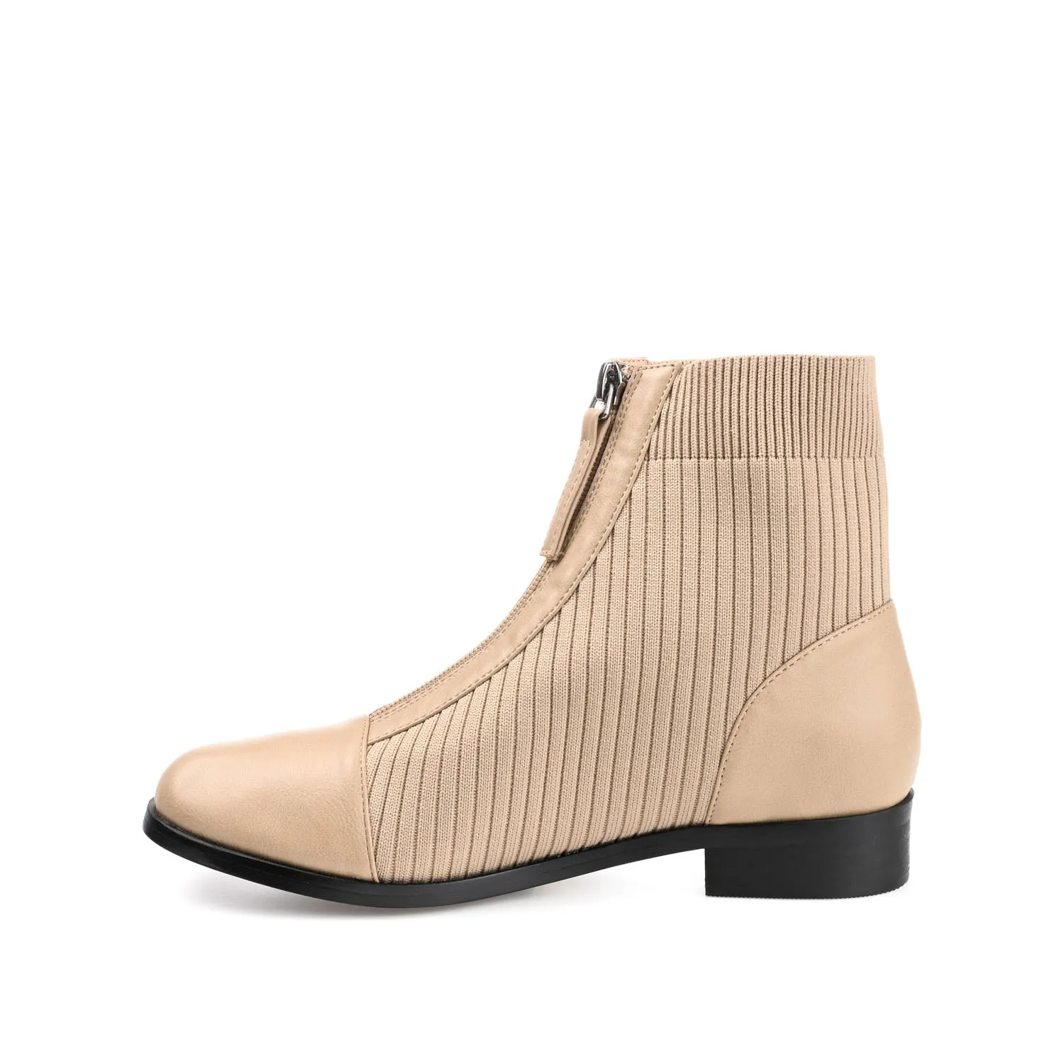 BEXLIE ZIP-UP BOOTIES IN KNIT FABRIC western air