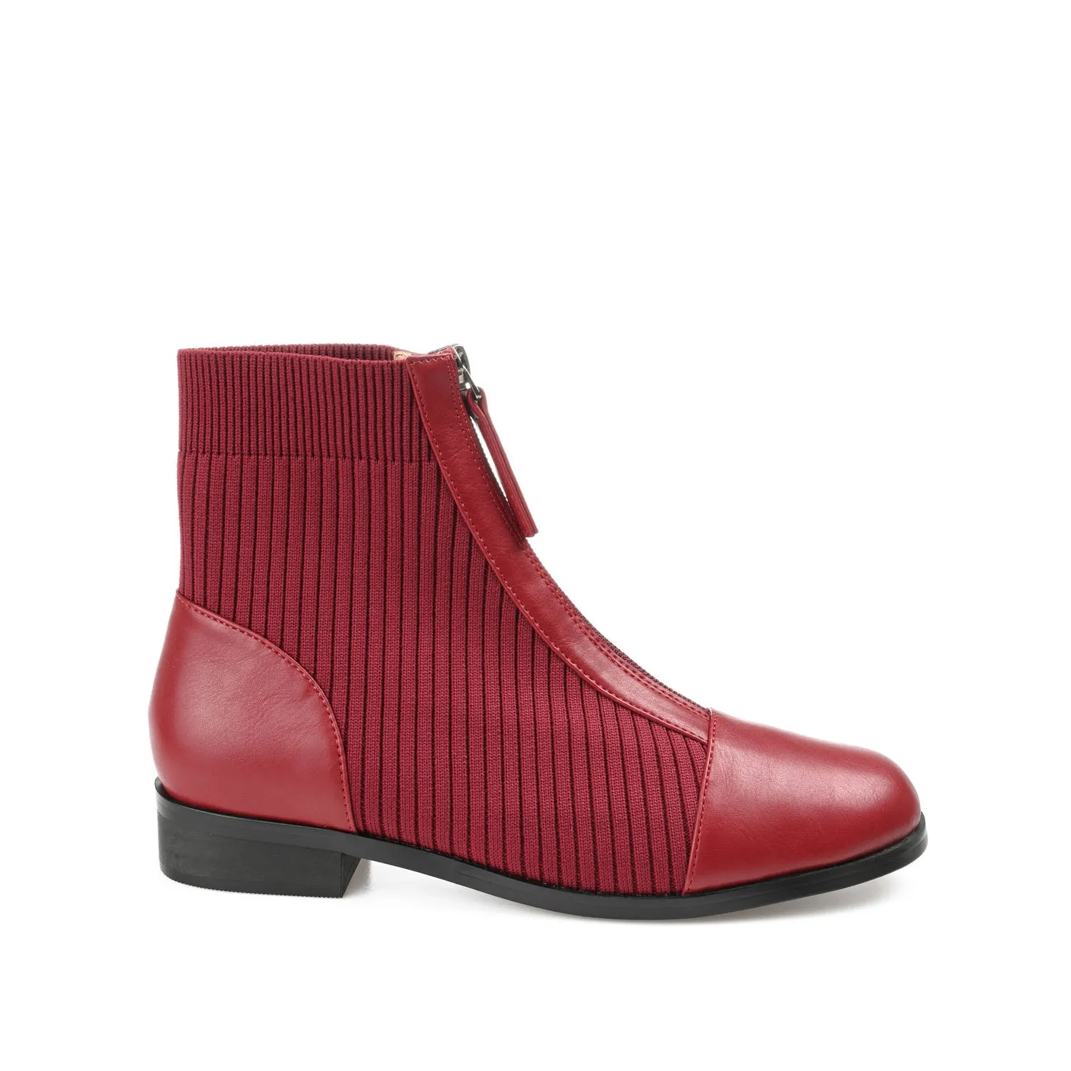 BEXLIE ZIP-UP BOOTIES IN KNIT FABRIC western air