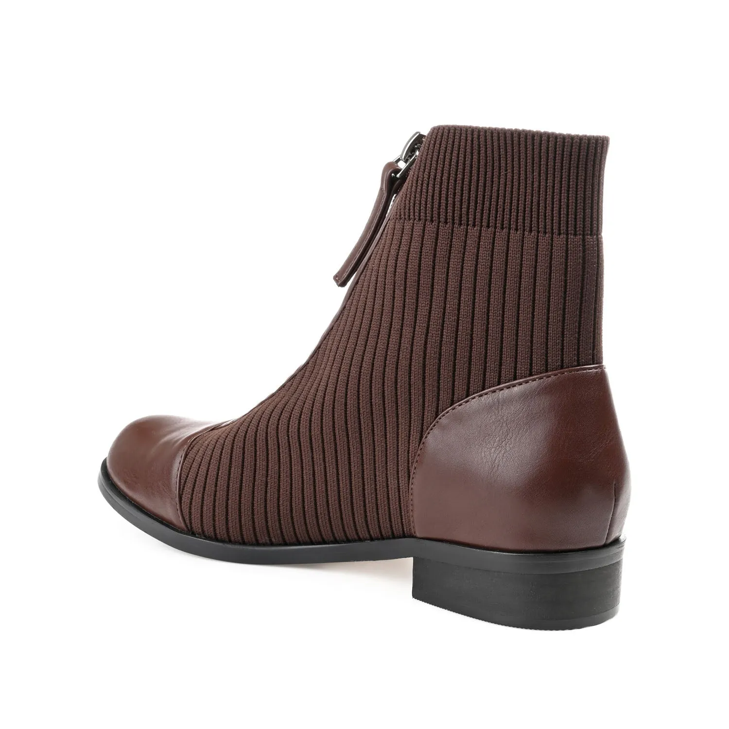 BEXLIE ZIP-UP BOOTIES IN KNIT FABRIC western air