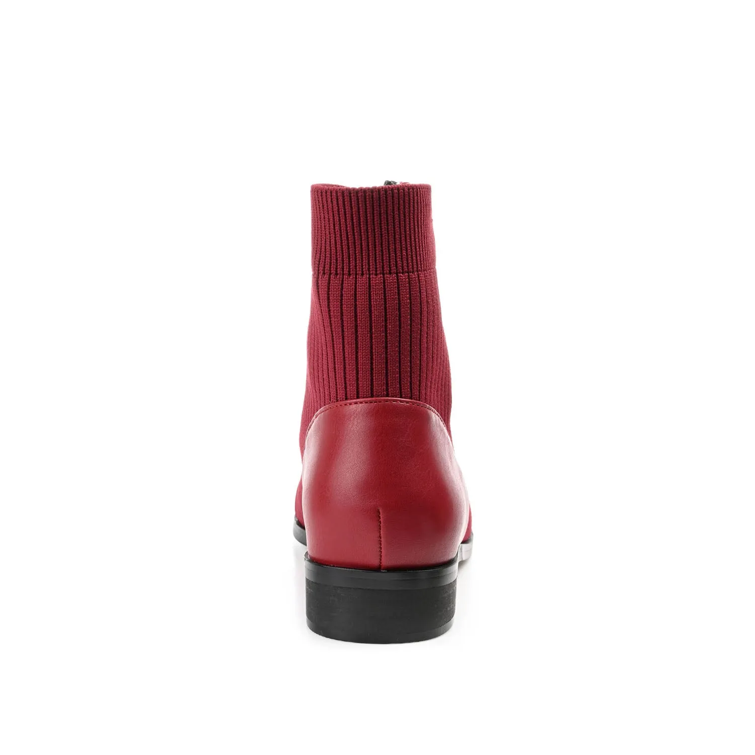 BEXLIE ZIP-UP BOOTIES IN KNIT FABRIC western air