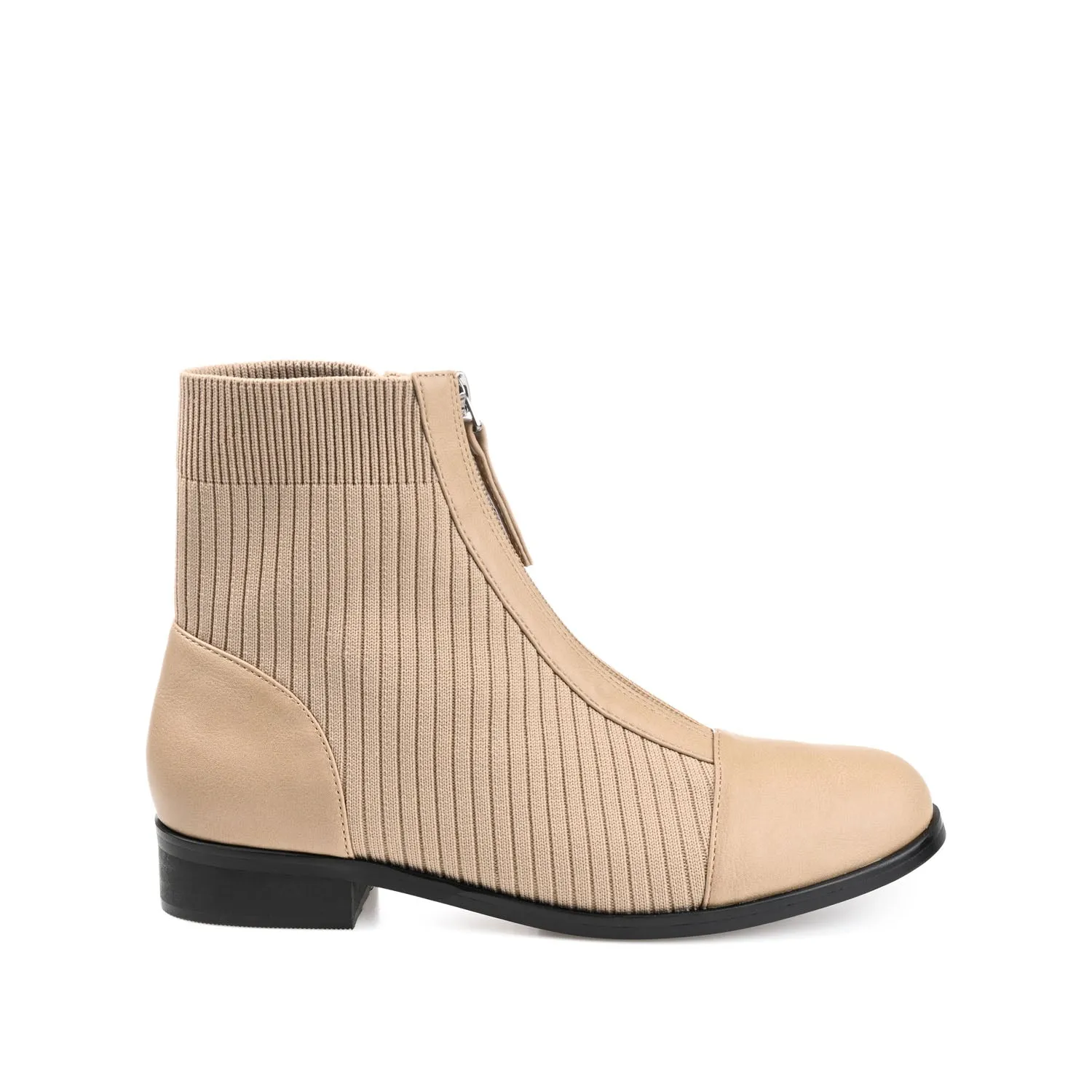 BEXLIE ZIP-UP BOOTIES IN KNIT FABRIC western air