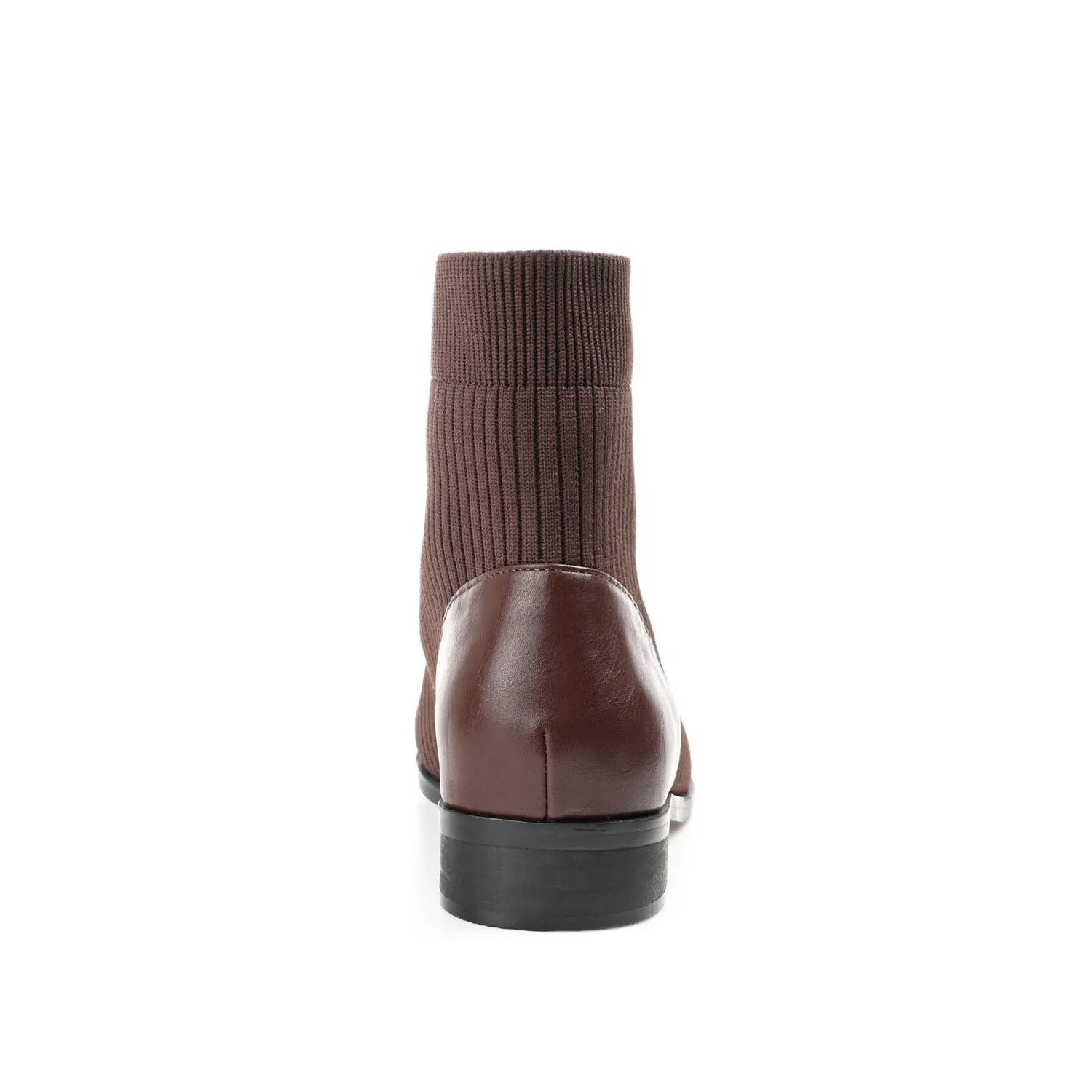 BEXLIE ZIP-UP BOOTIES IN KNIT FABRIC western air