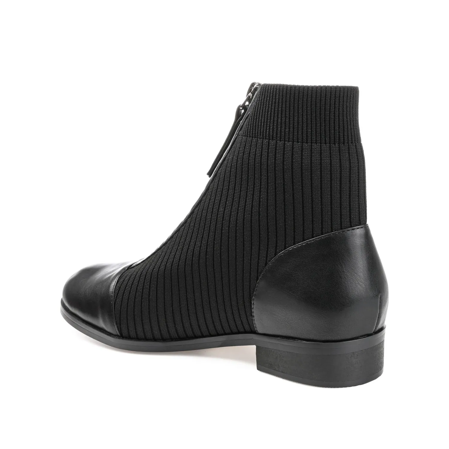 BEXLIE ZIP-UP BOOTIES IN KNIT FABRIC western air