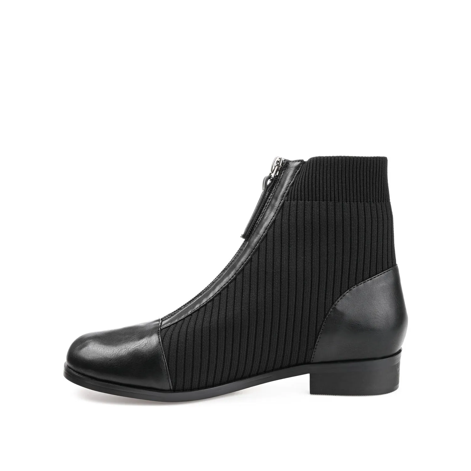 BEXLIE ZIP-UP BOOTIES IN KNIT FABRIC western air