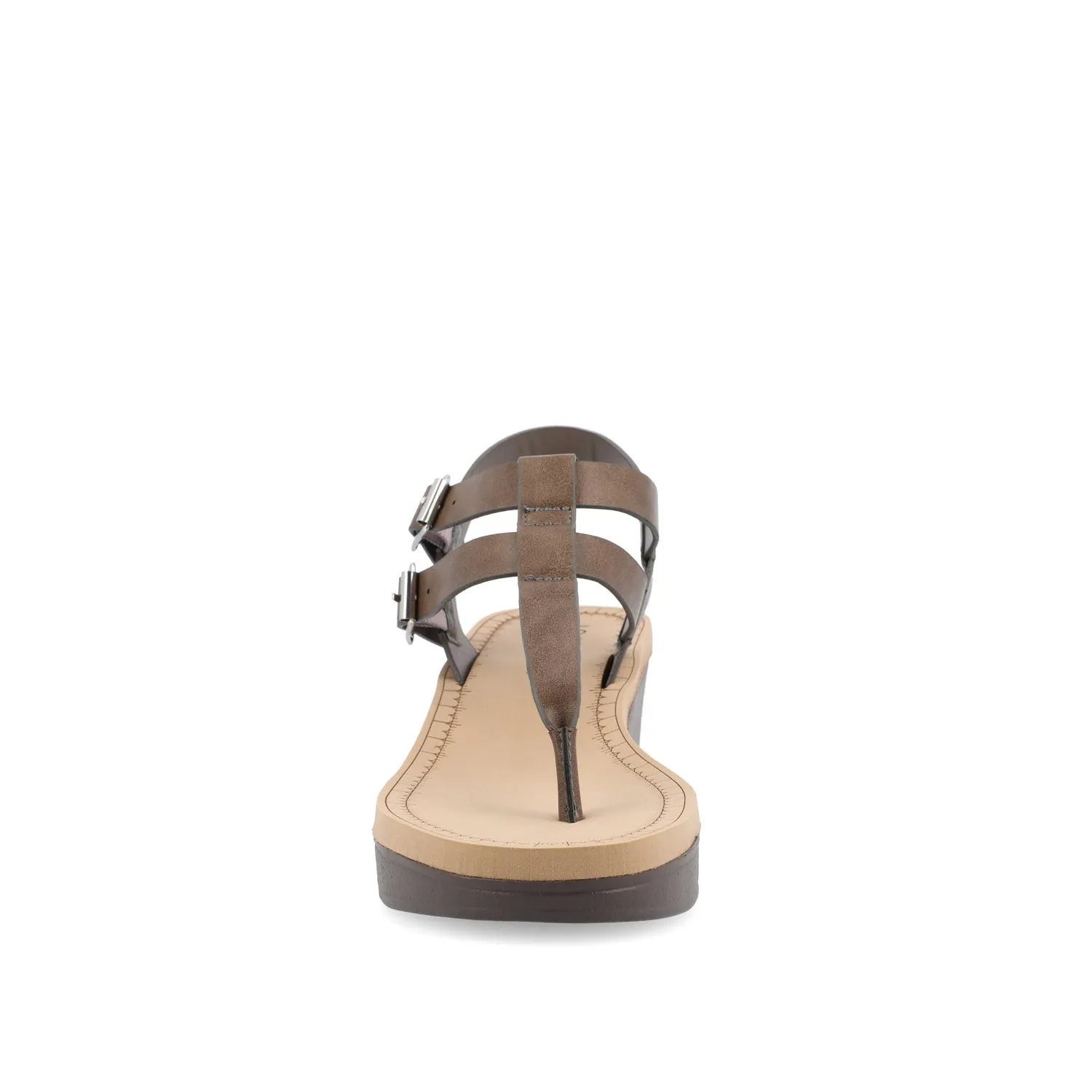 BIANCA WEDGE HEELED SANDALS IN FAUX LEATHER lazy walk