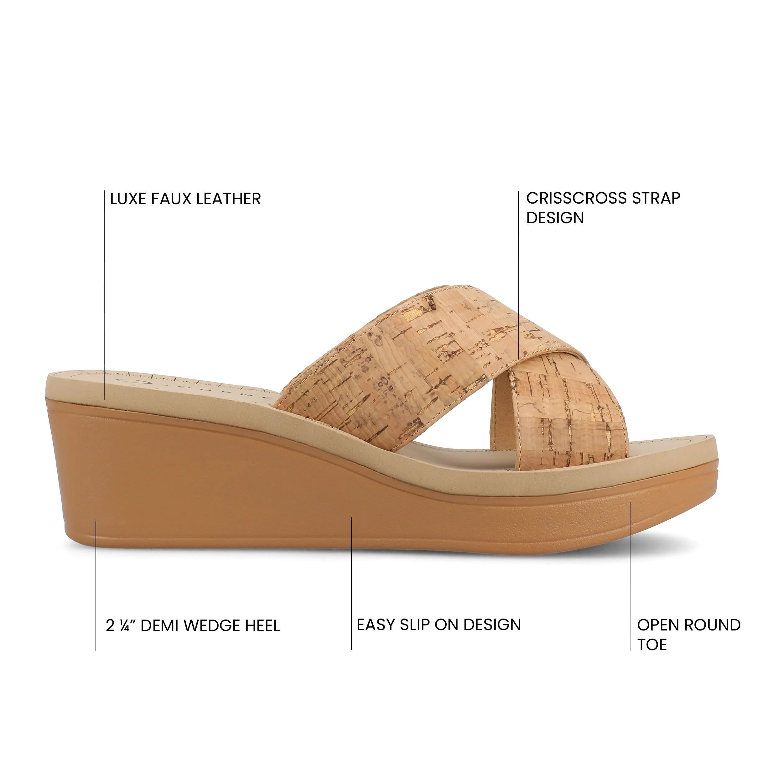 Biara Platform Wedge Sandals glow skin