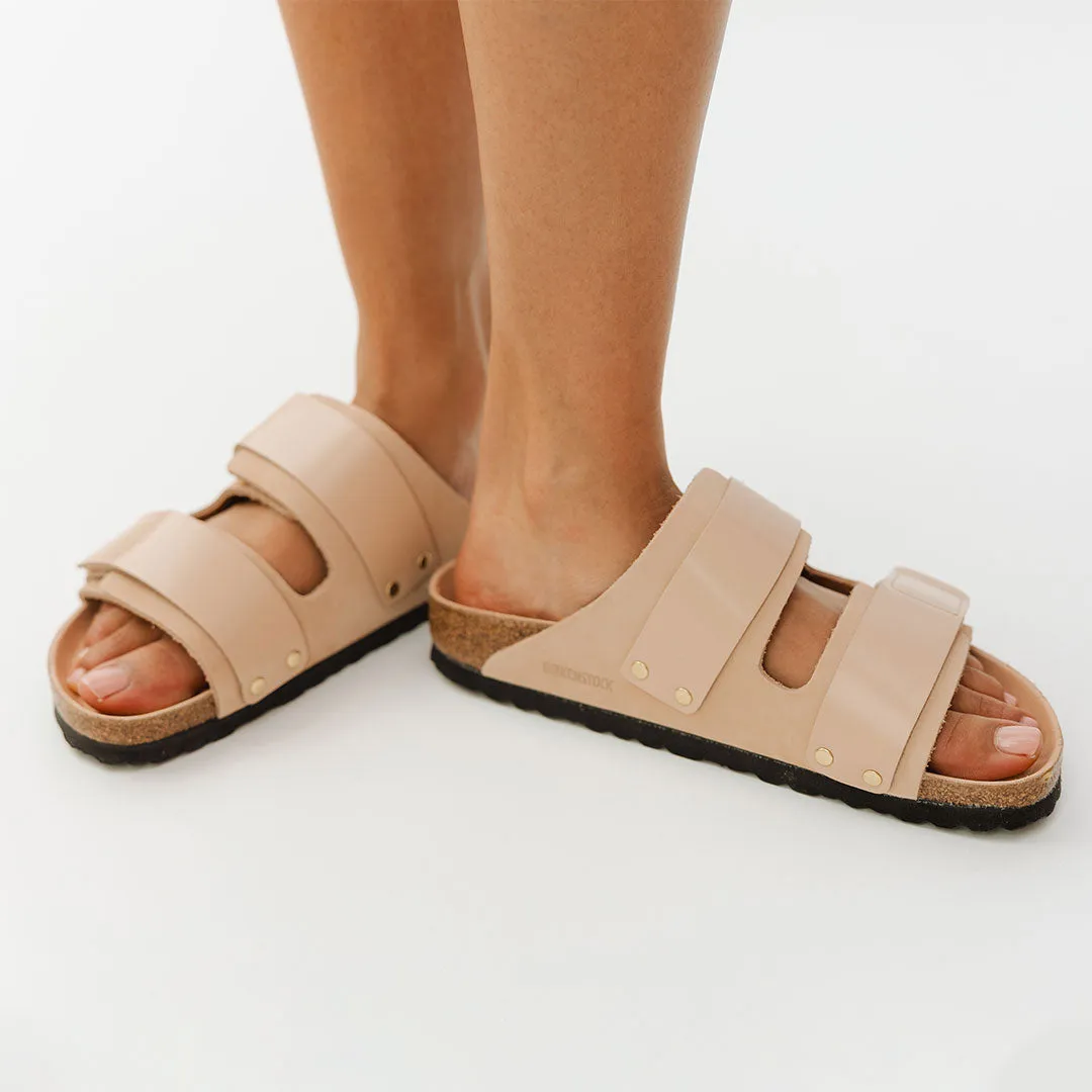 Birkenstock Uji Nubuck Leather-New Beige easy slip