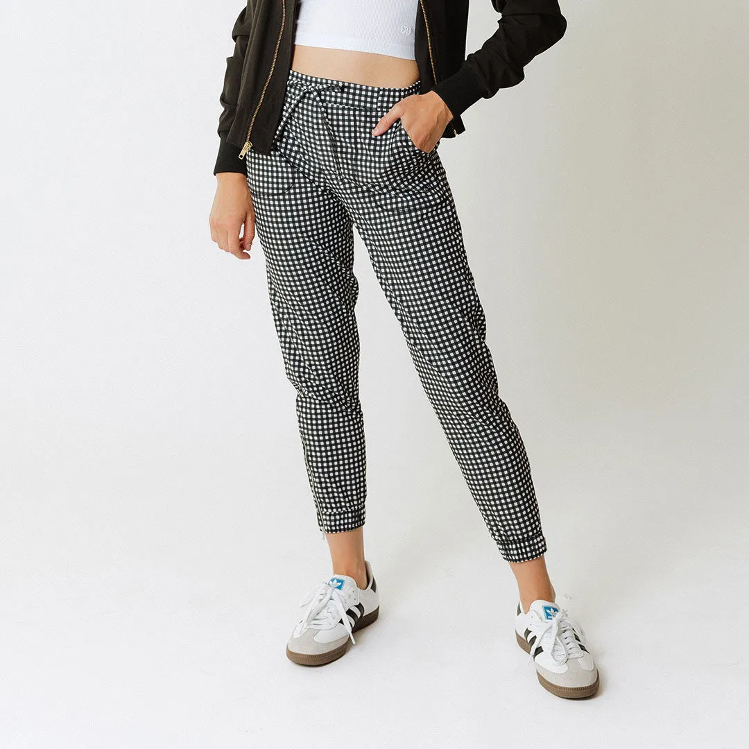 Black Check Jetsetters homewear vibe