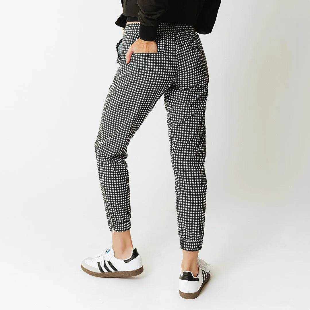 Black Check Jetsetters homewear vibe