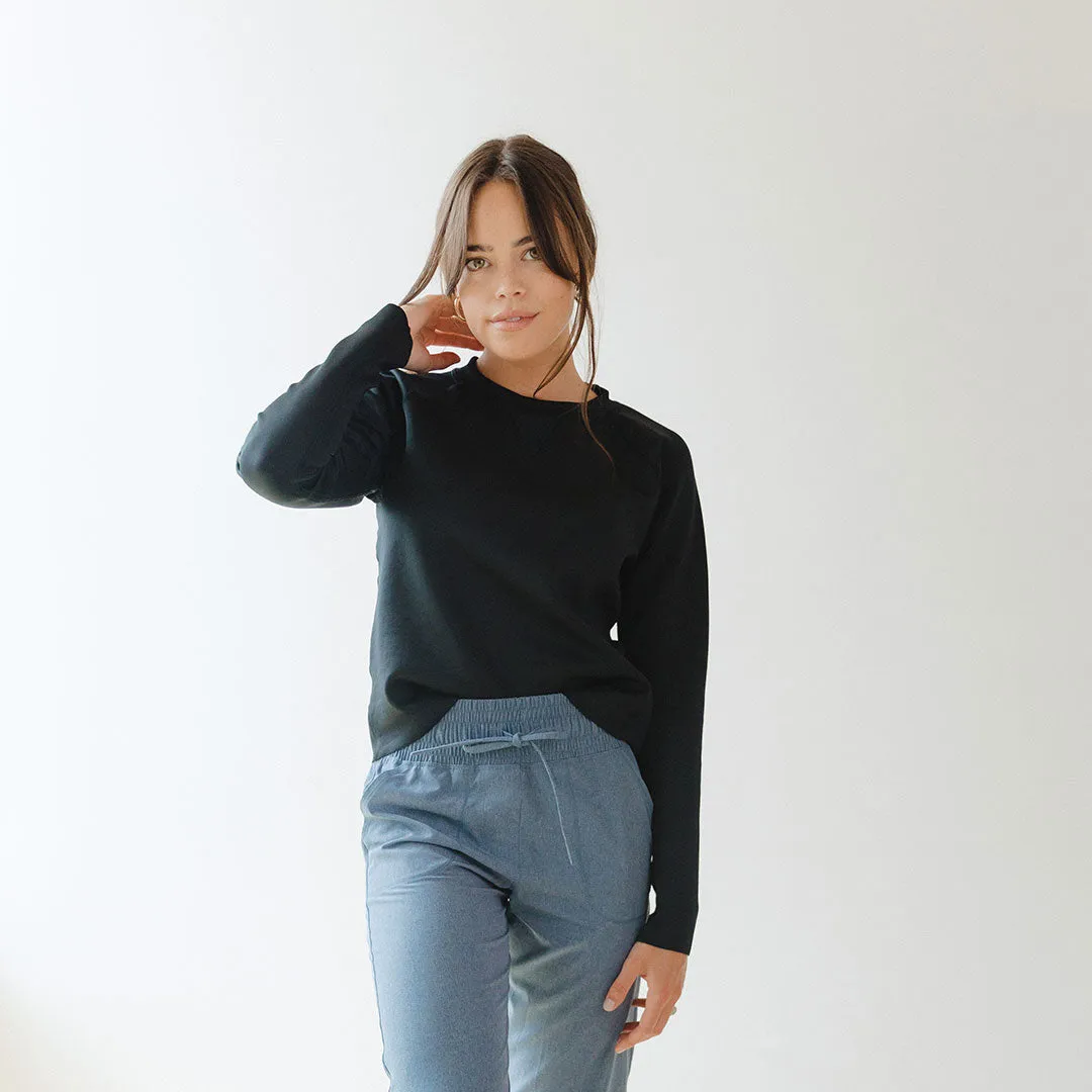 Black Neo Sweatshirt zip mode