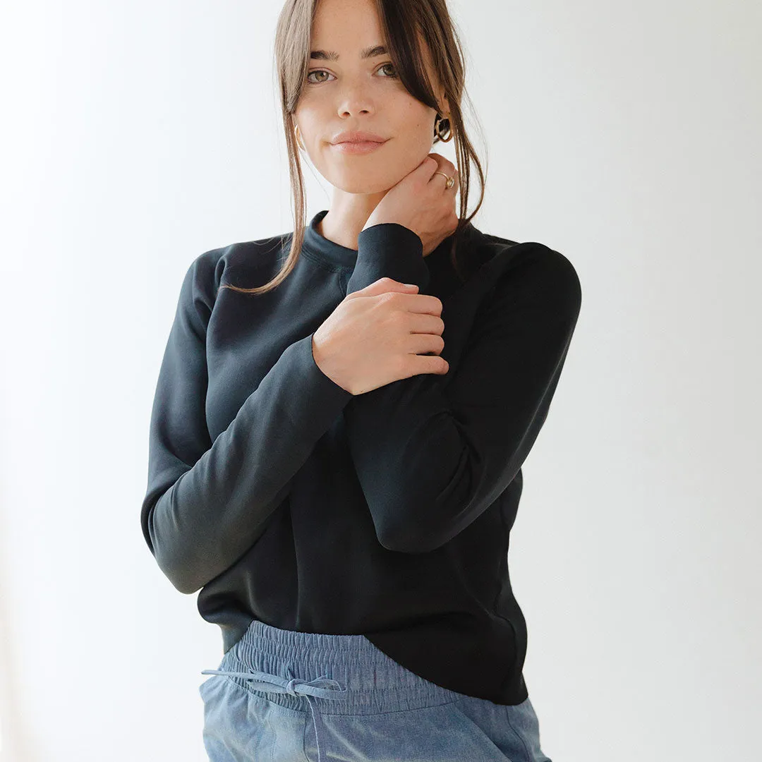 Black Neo Sweatshirt zip mode