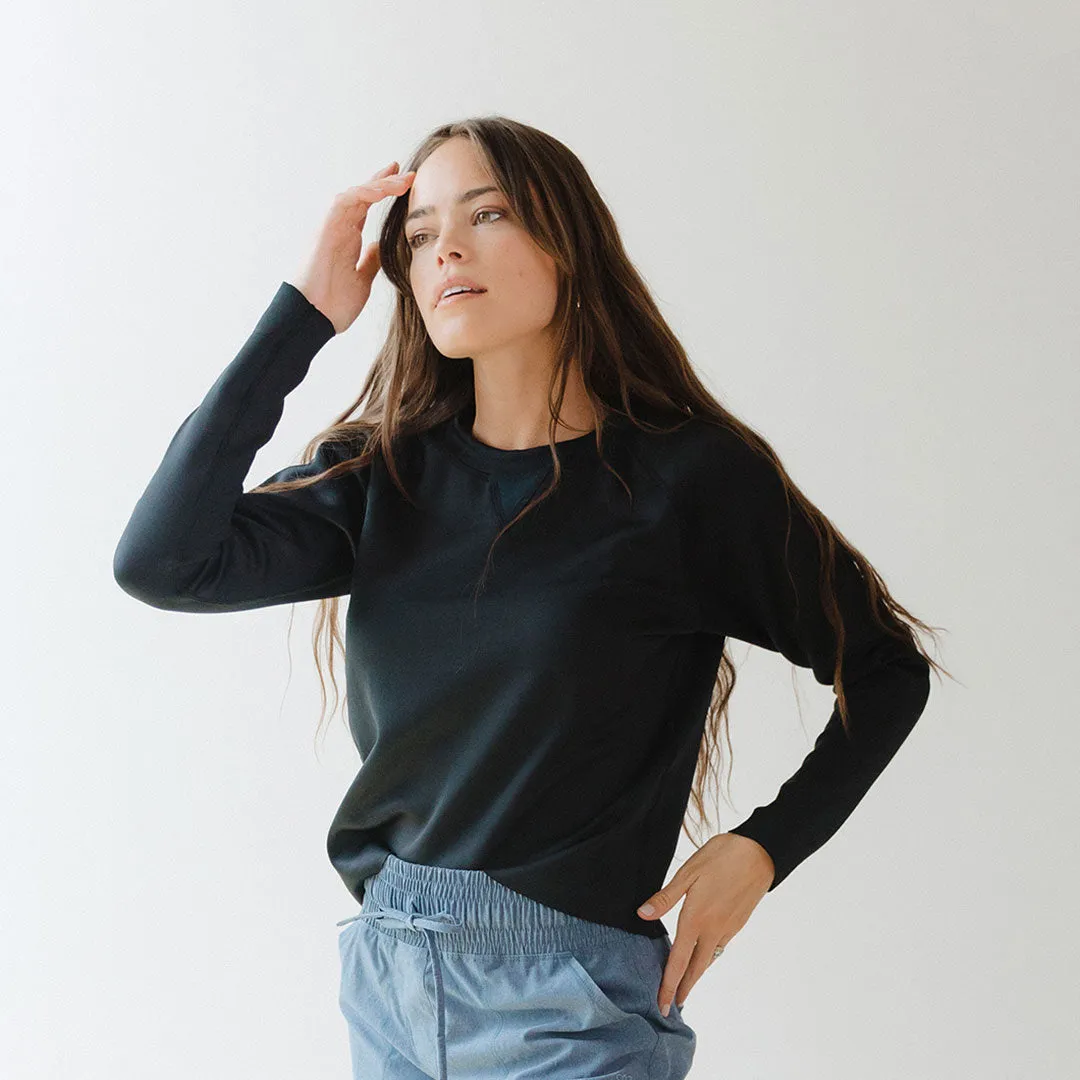 Black Neo Sweatshirt zip mode