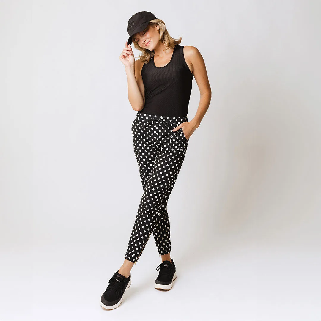 Black Polka Dot Jetsetters light fit