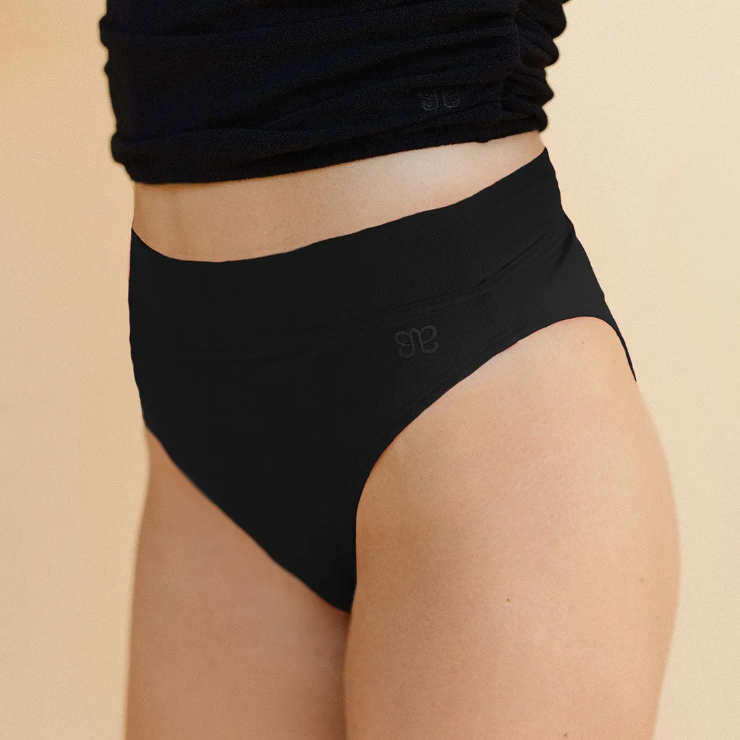 Black Terry Almost Cheeky Bottoms pool look