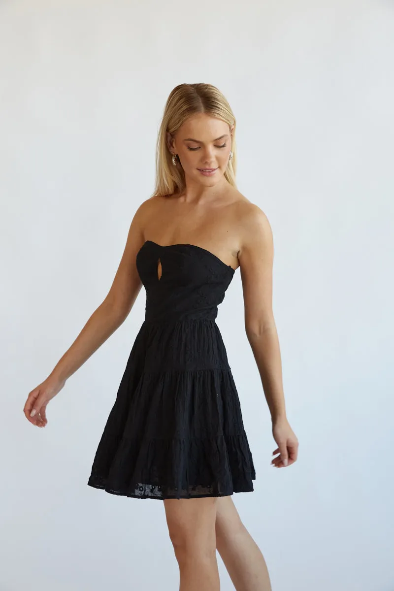 Blythe Embroidered Mini Dress open back