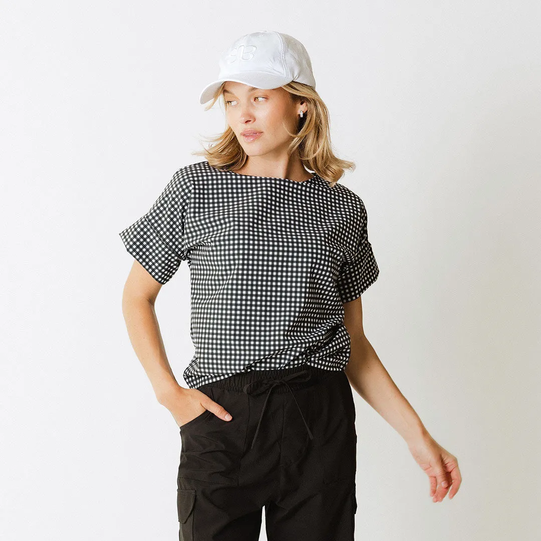 Boss Tee, Black Check feel right