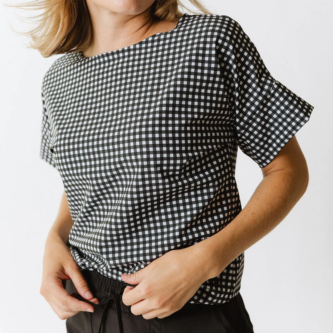Boss Tee, Black Check feel right