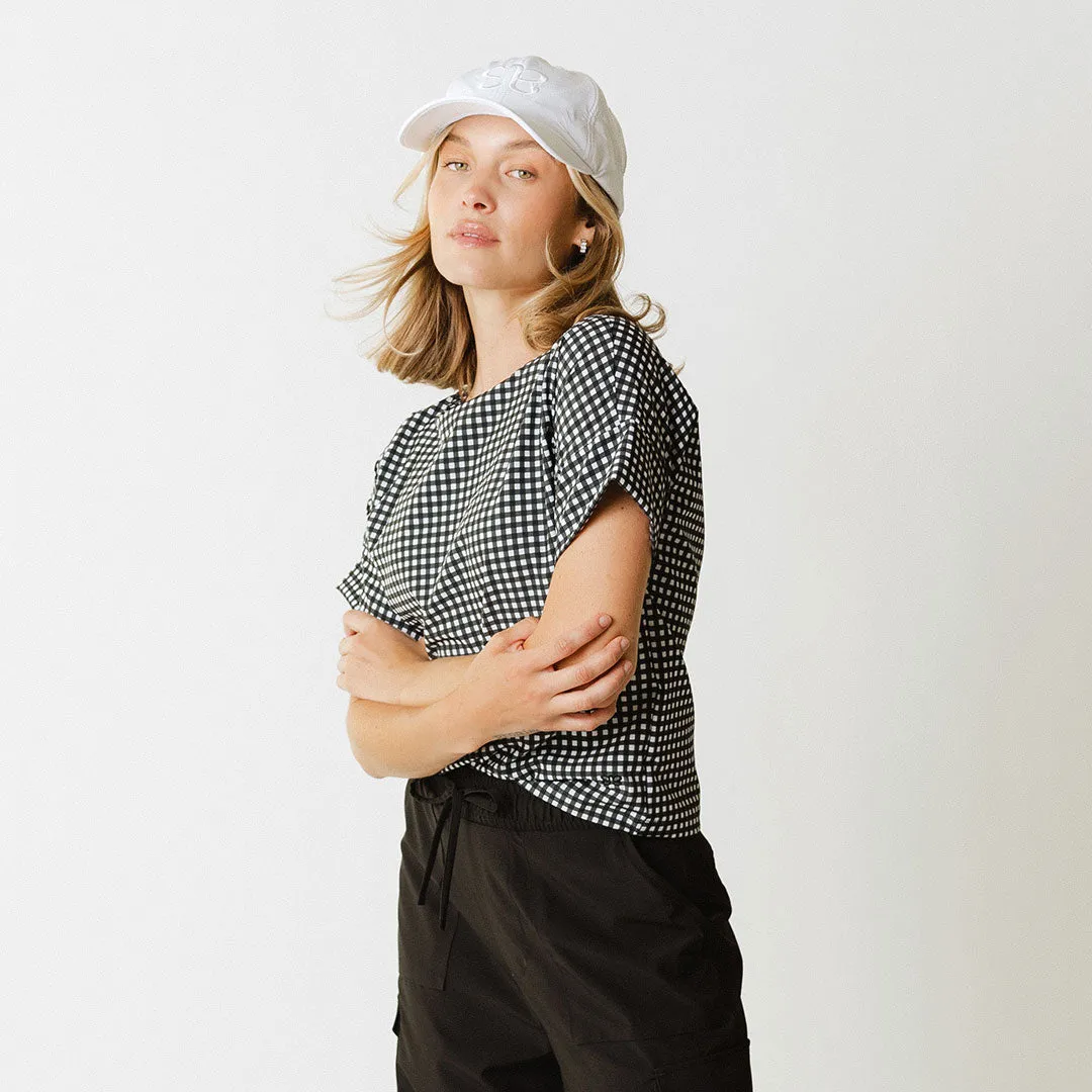 Boss Tee, Black Check feel right