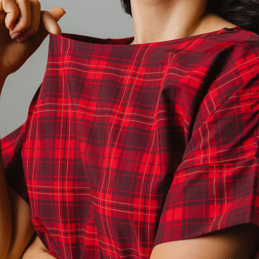 Boss Tee, Frasier Plaid grey base