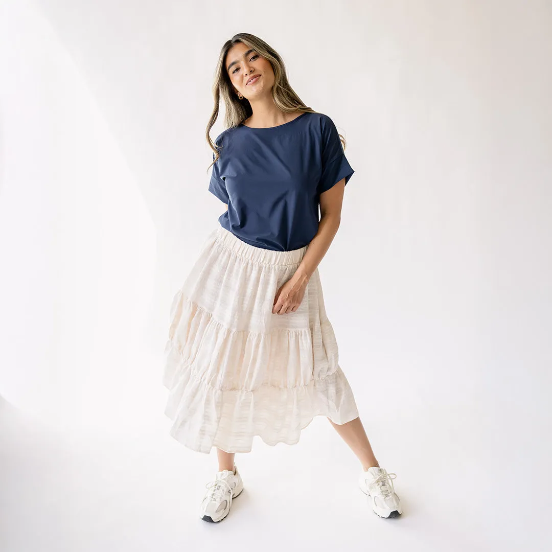 Boss Tee, True Blue layer mix