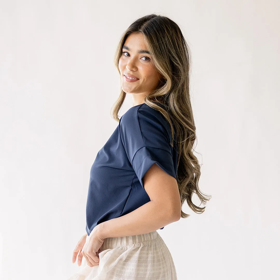 Boss Tee, True Blue layer mix