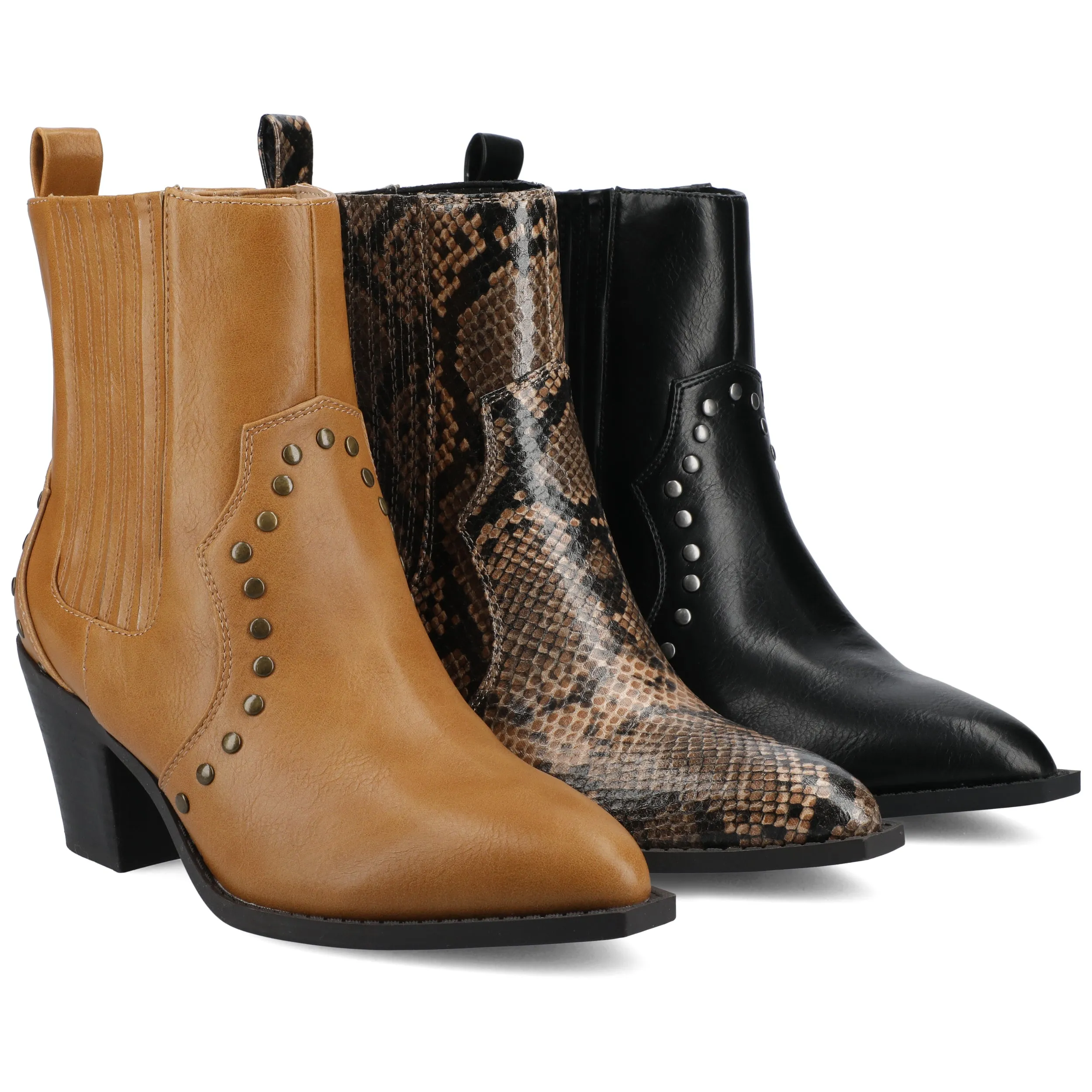 BRAYLEE WESTERN ANKLE BOOTIES skirt pair