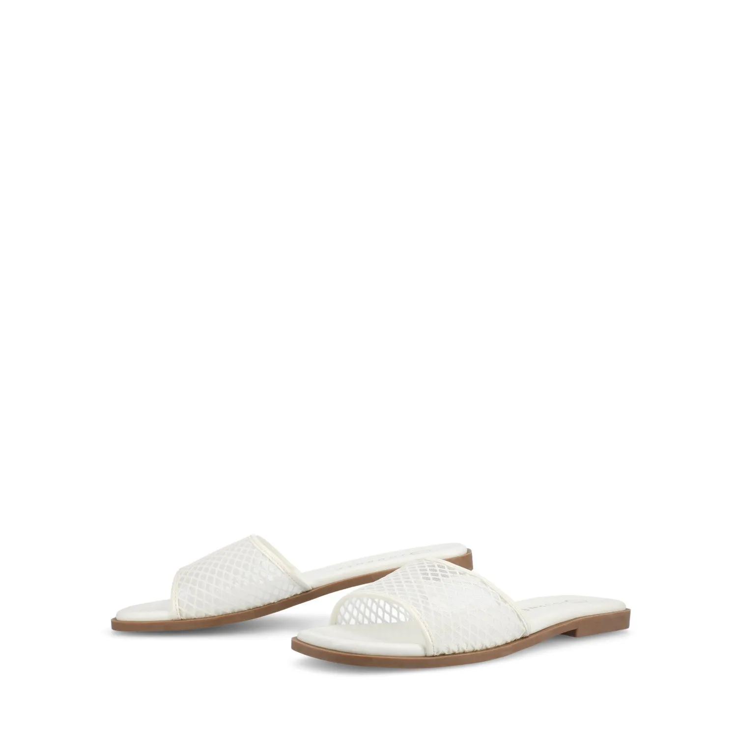 BRECKLEY SLIDE SANDALS IN MESH slow pace