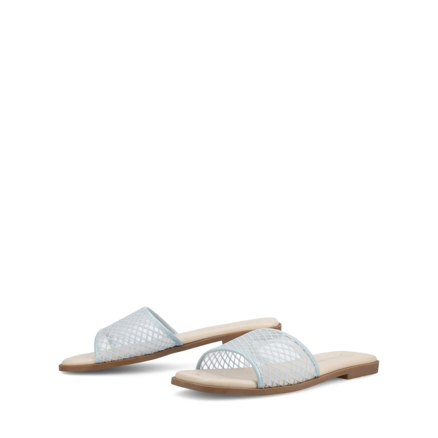 BRECKLEY SLIDE SANDALS IN MESH slow pace