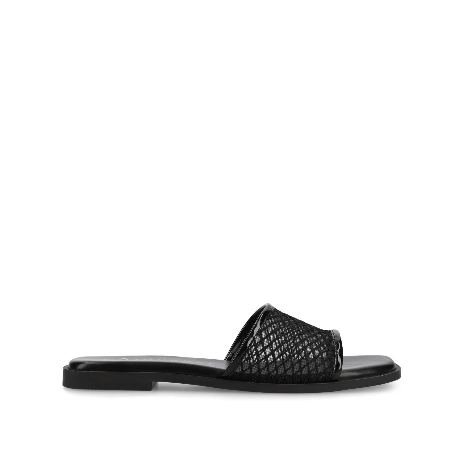 BRECKLEY SLIDE SANDALS IN MESH slow pace