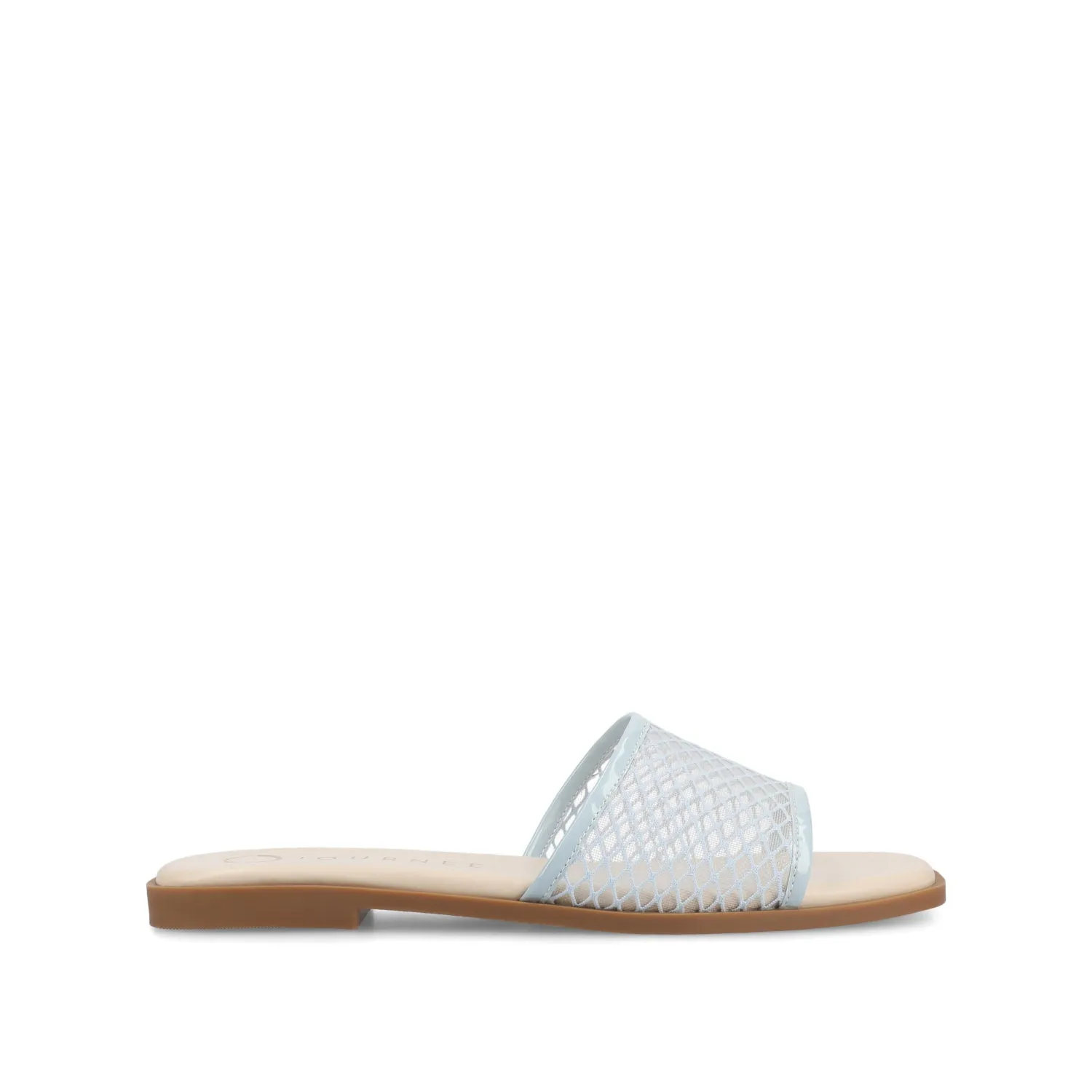 BRECKLEY SLIDE SANDALS IN MESH slow pace