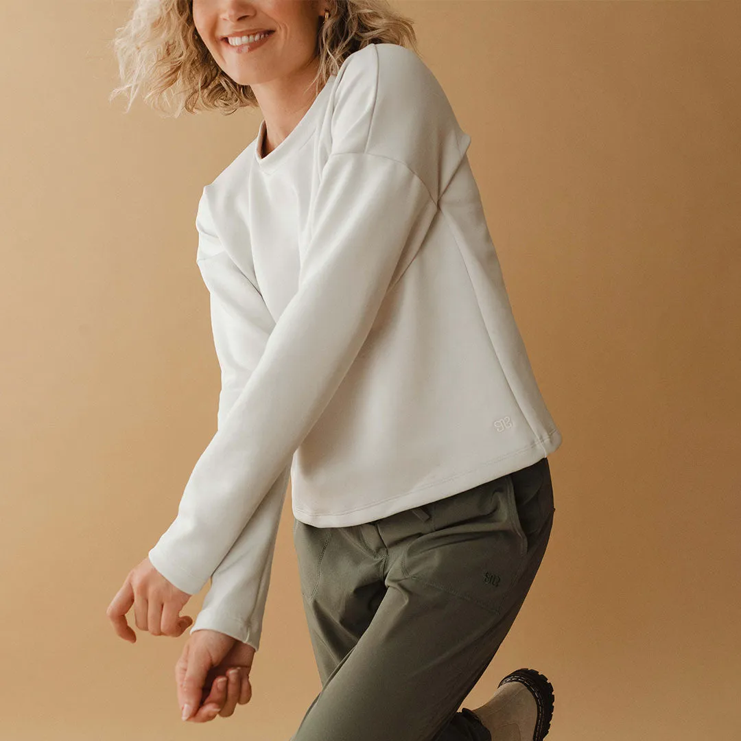Brighton Pullover, Stone sleep vibe