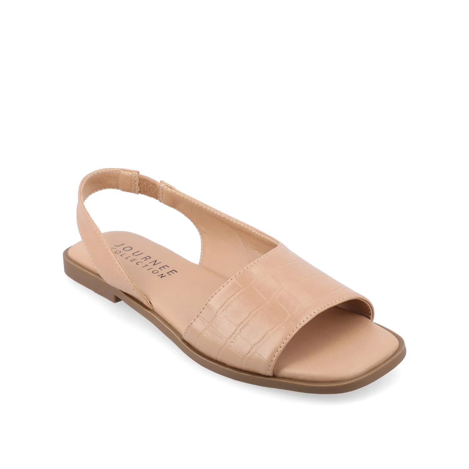 BRINSLEY CUTOUT SANDALS IN CROCO tall girl
