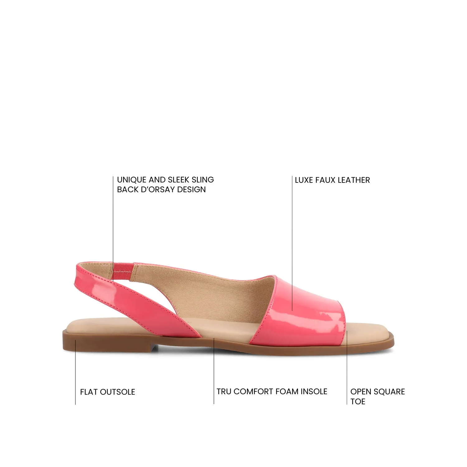 BRINSLEY CUTOUT SANDALS IN PATENT off time