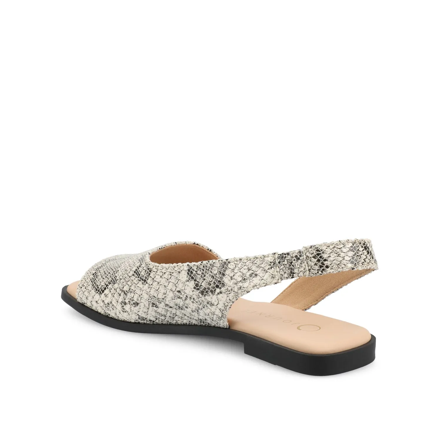 BRINSLEY FAUX LEATHER SANDALS IN WIDE smooth feel