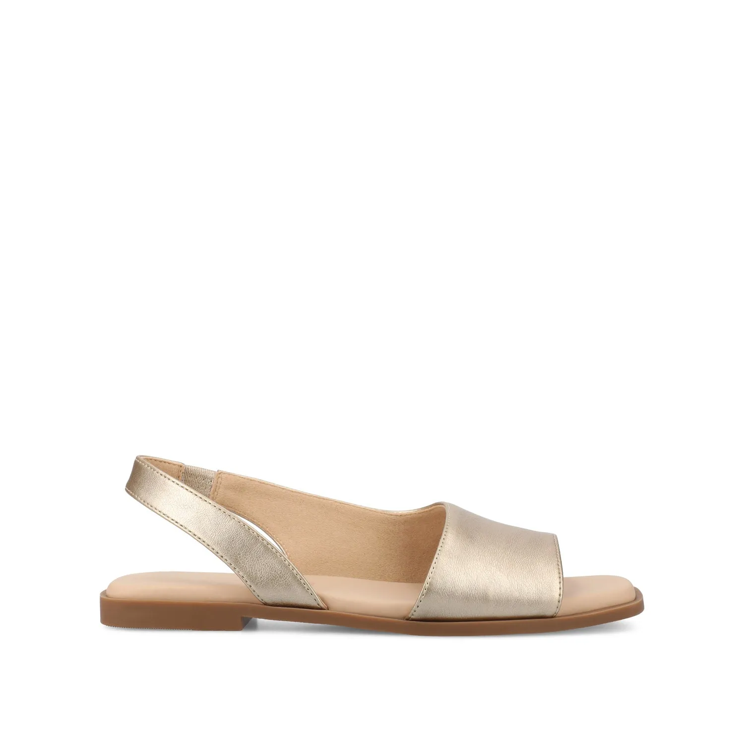 BRINSLEY FAUX LEATHER SANDALS IN WIDE smooth feel