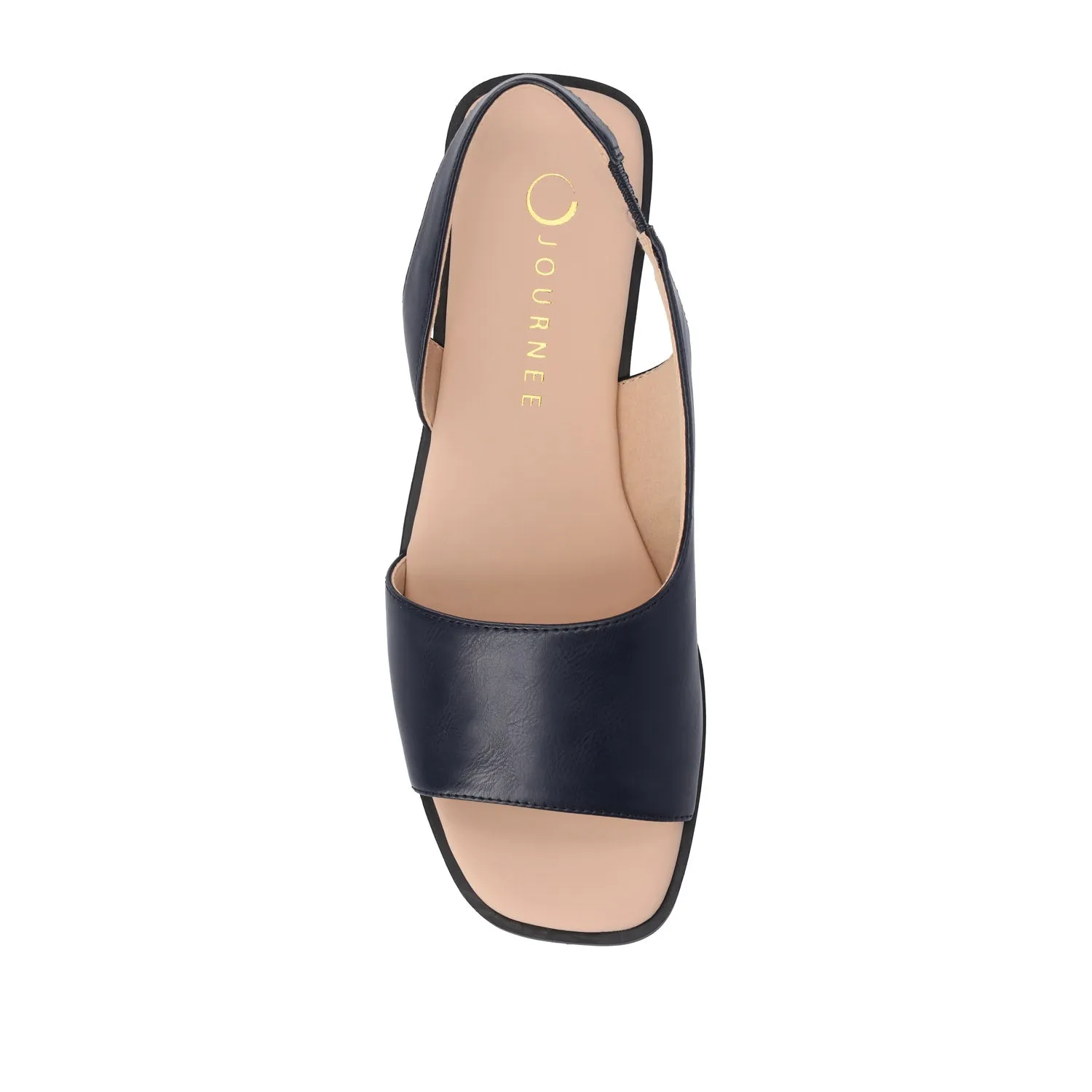 BRINSLEY FAUX LEATHER SANDALS IN WIDE smooth feel