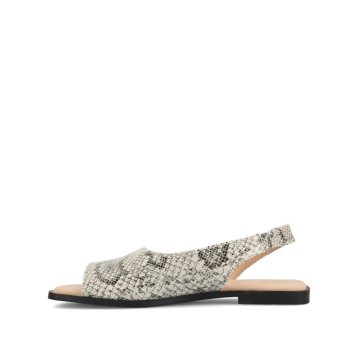 BRINSLEY FAUX LEATHER SANDALS IN WIDE smooth feel