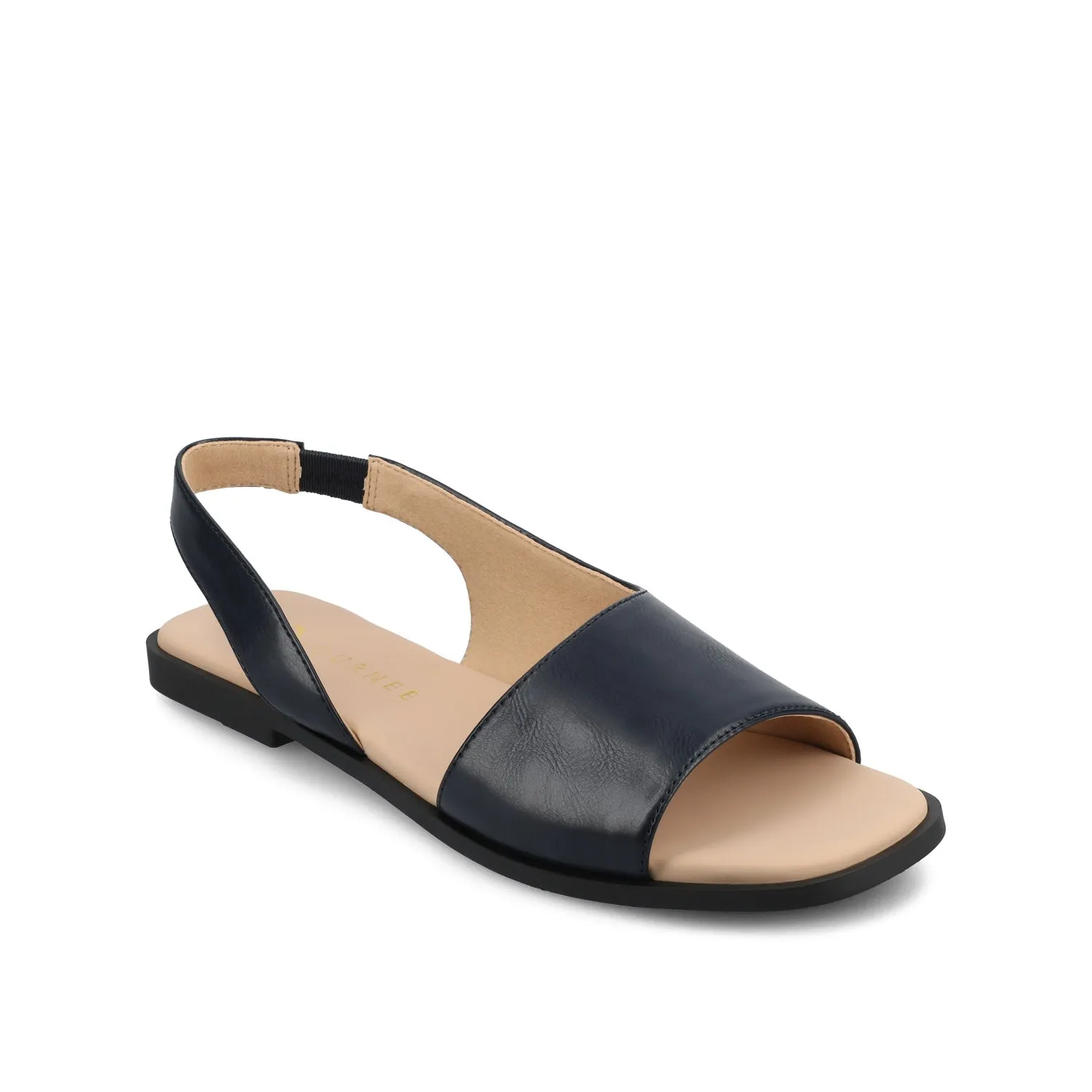 BRINSLEY FAUX LEATHER SANDALS IN WIDE smooth feel