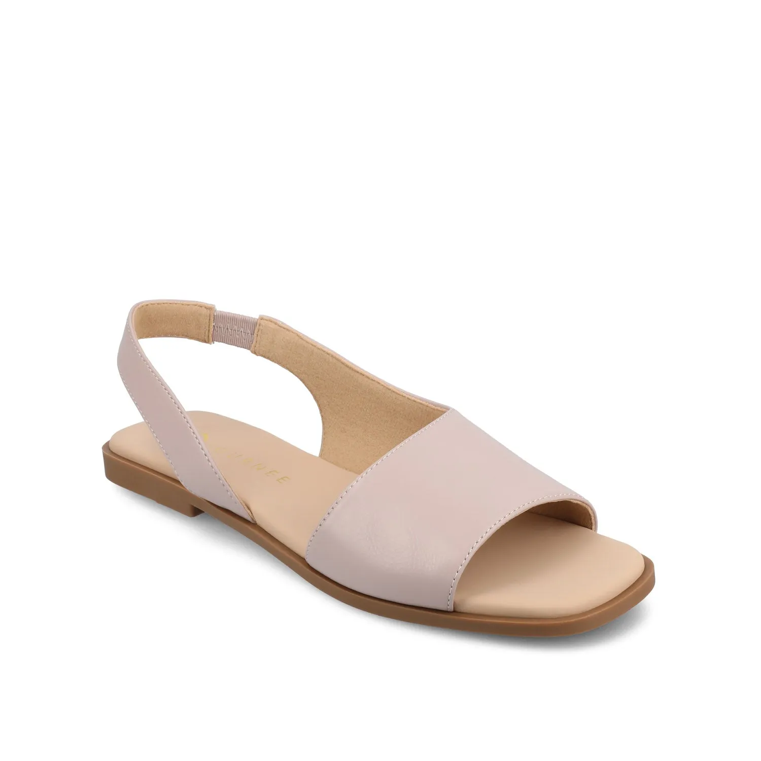 BRINSLEY FAUX LEATHER SANDALS IN WIDE smooth feel
