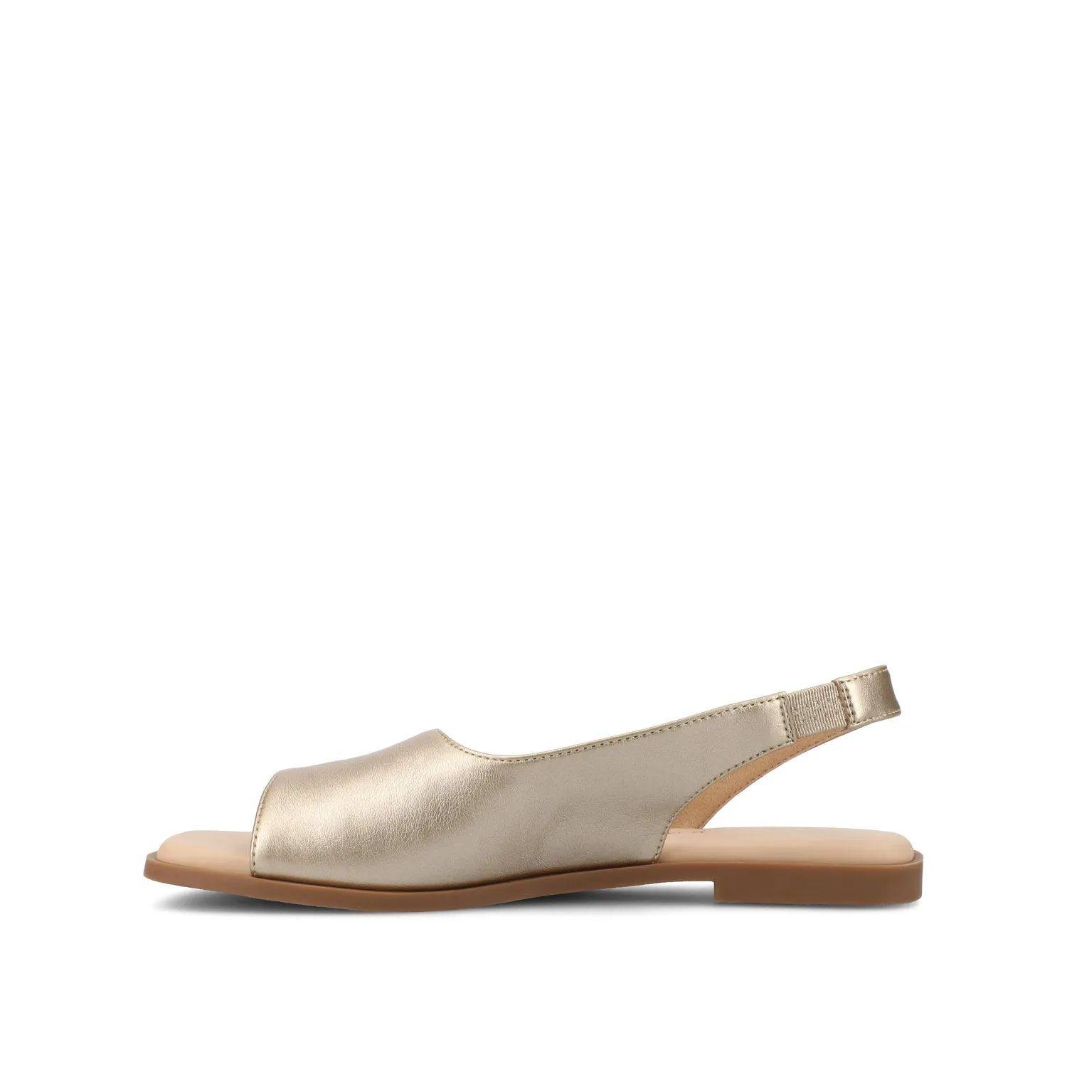 BRINSLEY FAUX LEATHER SANDALS IN WIDE smooth feel