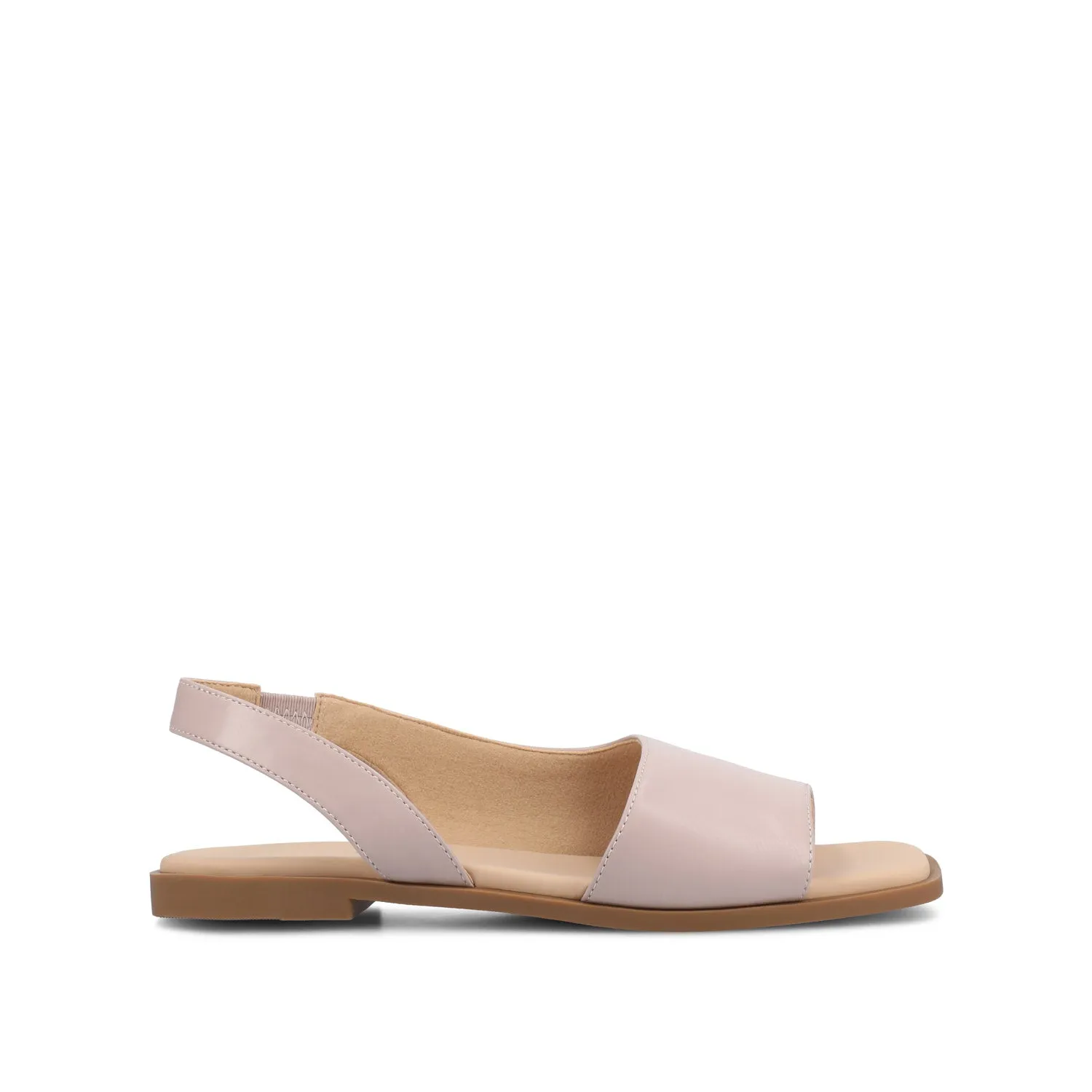 BRINSLEY FAUX LEATHER SANDALS IN WIDE smooth feel