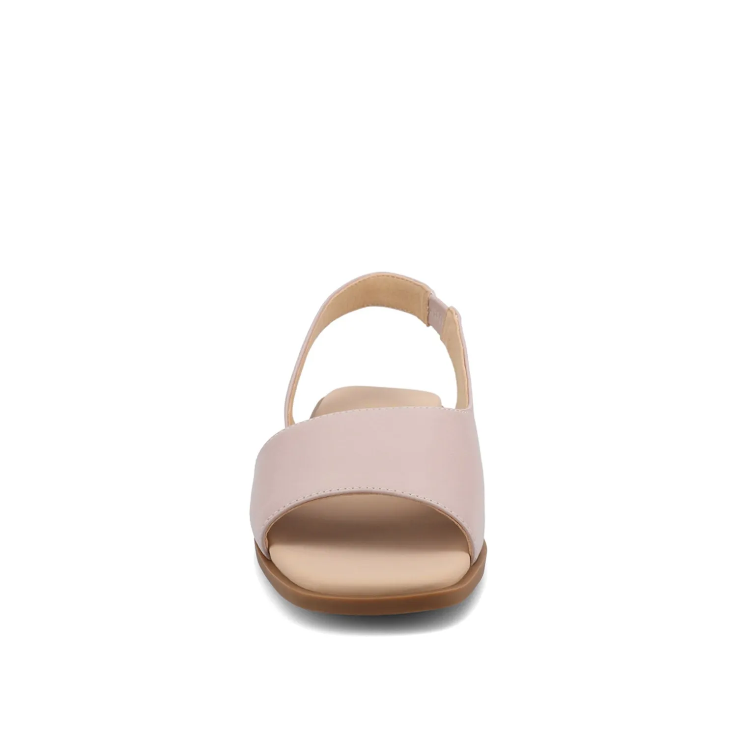 BRINSLEY FAUX LEATHER SANDALS IN WIDE smooth feel