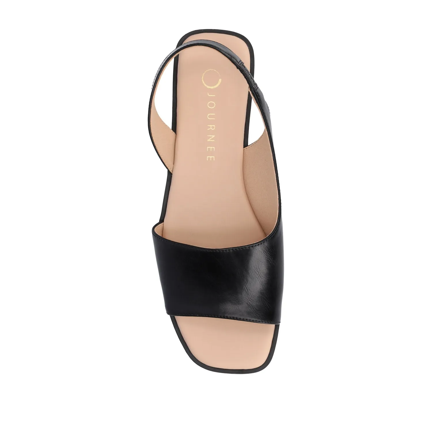 BRINSLEY FAUX LEATHER SANDALS IN WIDE smooth feel