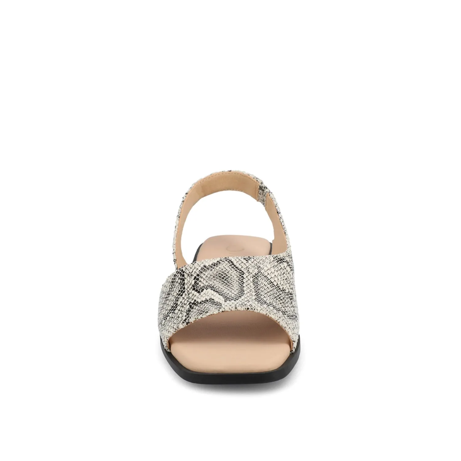 BRINSLEY FAUX LEATHER SANDALS IN WIDE smooth feel
