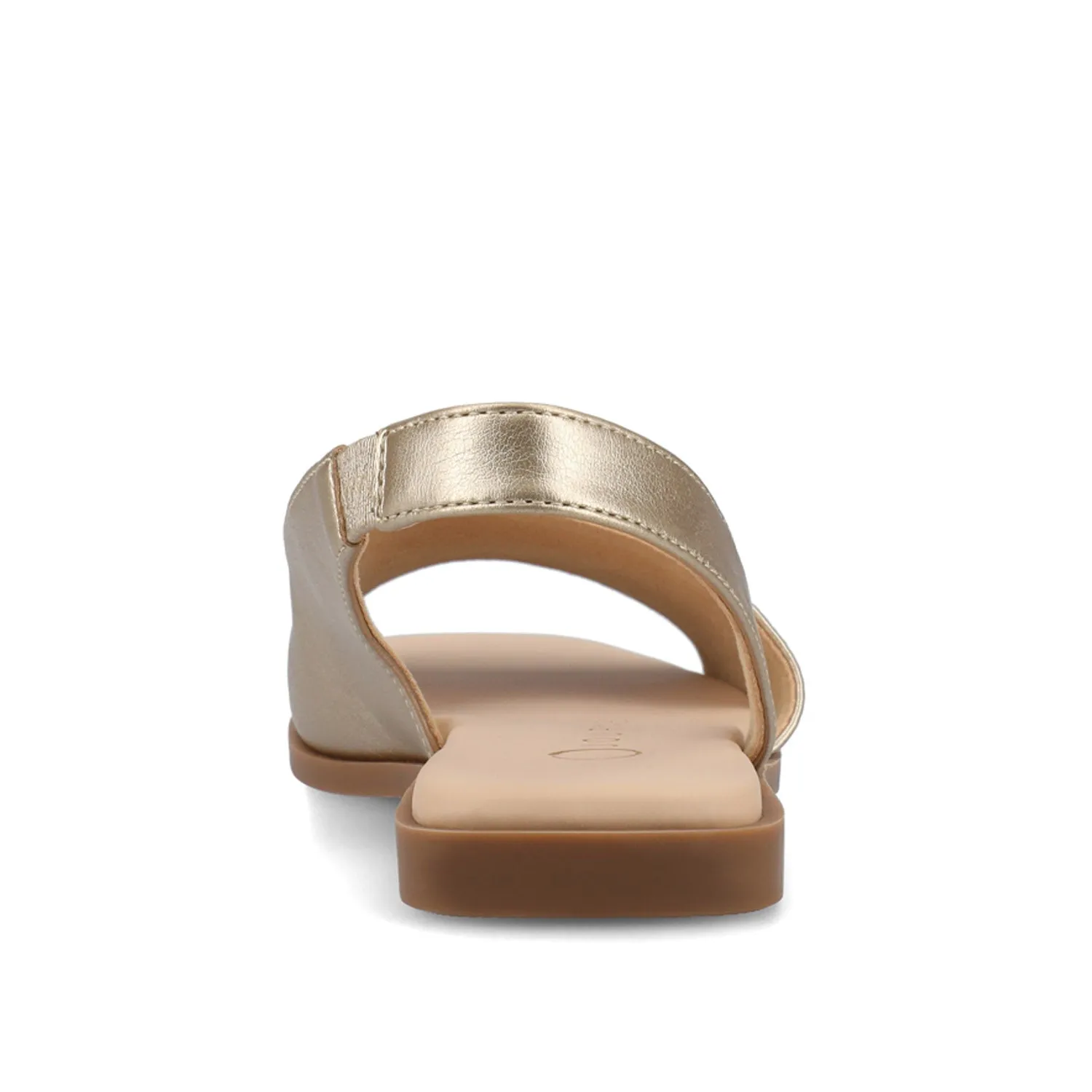 BRINSLEY FAUX LEATHER SANDALS IN WIDE smooth feel
