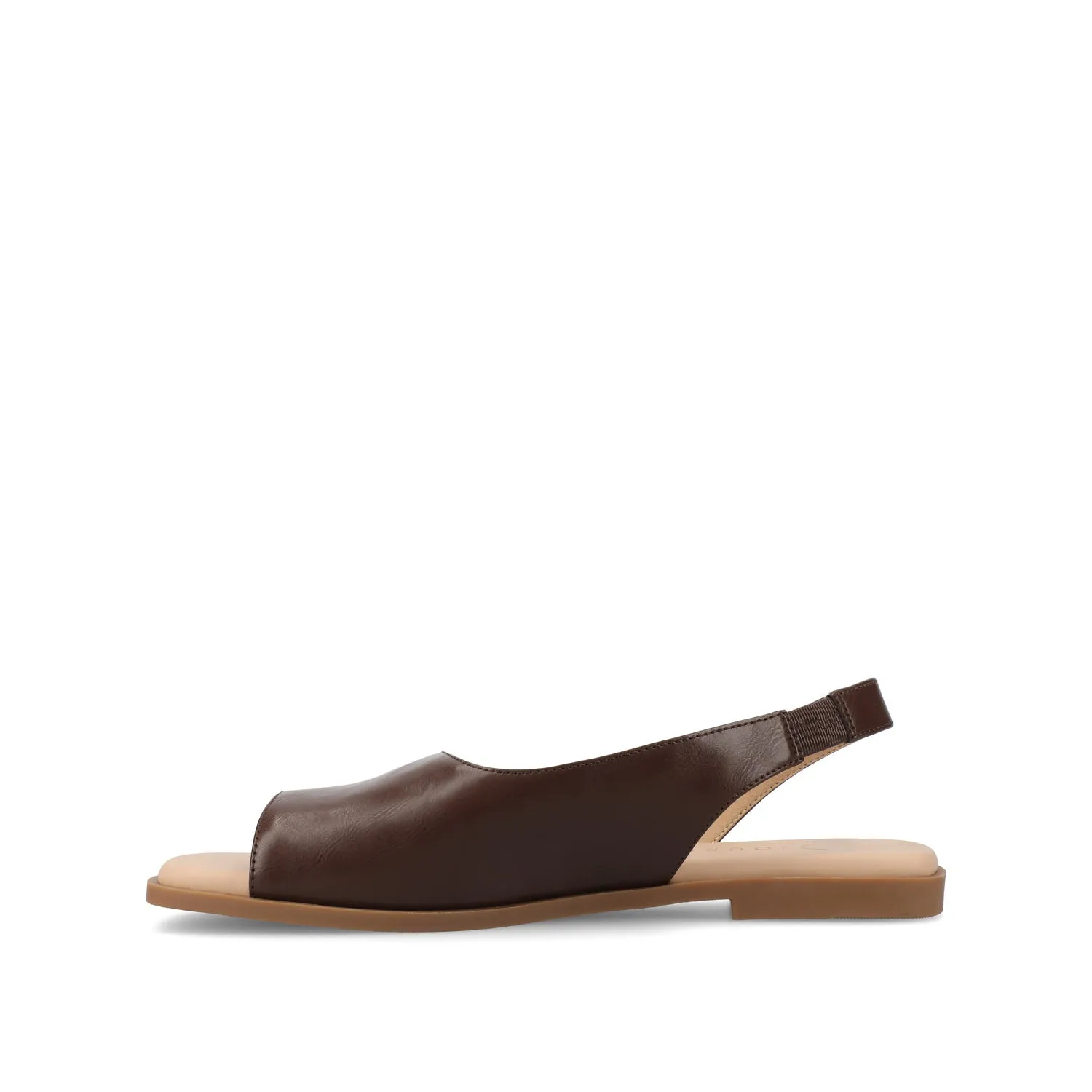 BRINSLEY FAUX LEATHER SANDALS IN WIDE smooth feel