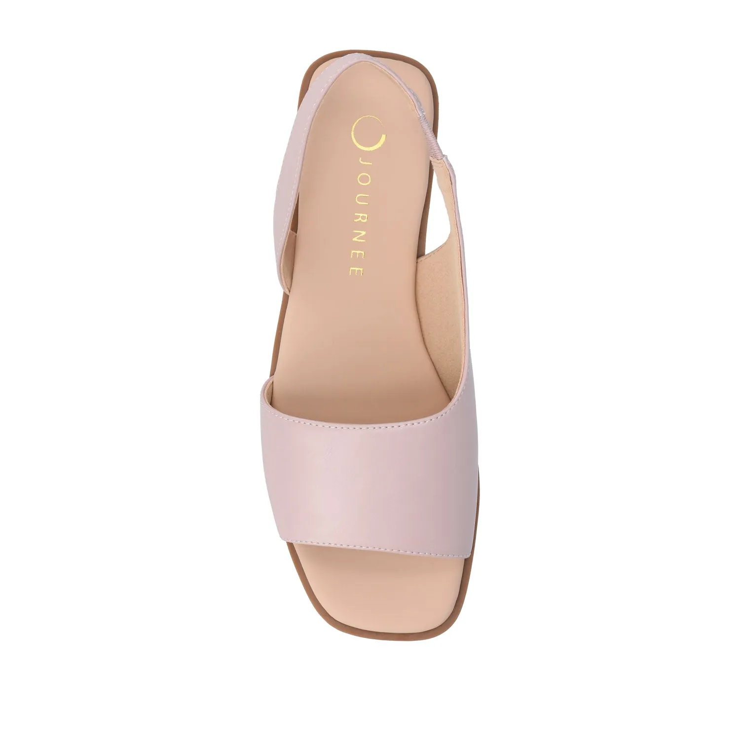 BRINSLEY FAUX LEATHER SANDALS IN WIDE smooth feel