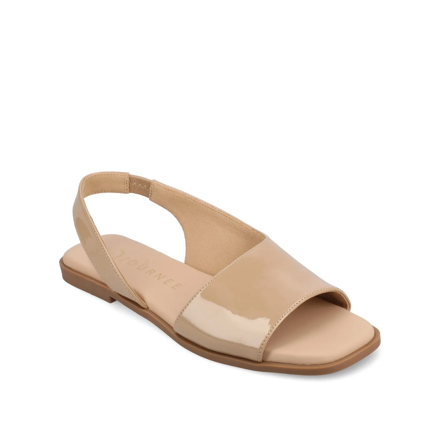 BRINSLEY PATENT SANDALS IN WIDE quick slip
